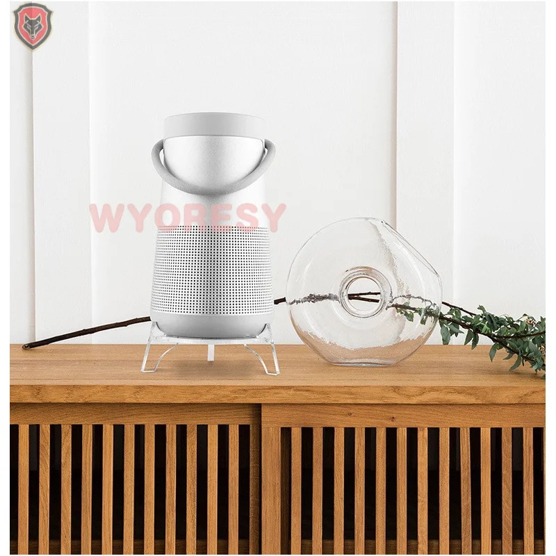 WYORESY for Bose (SoundLink Revolve+) Speaker Acrylic Desktop Bracket Shock Absorption Anti-Sway Large Base Hollow Vent Stable