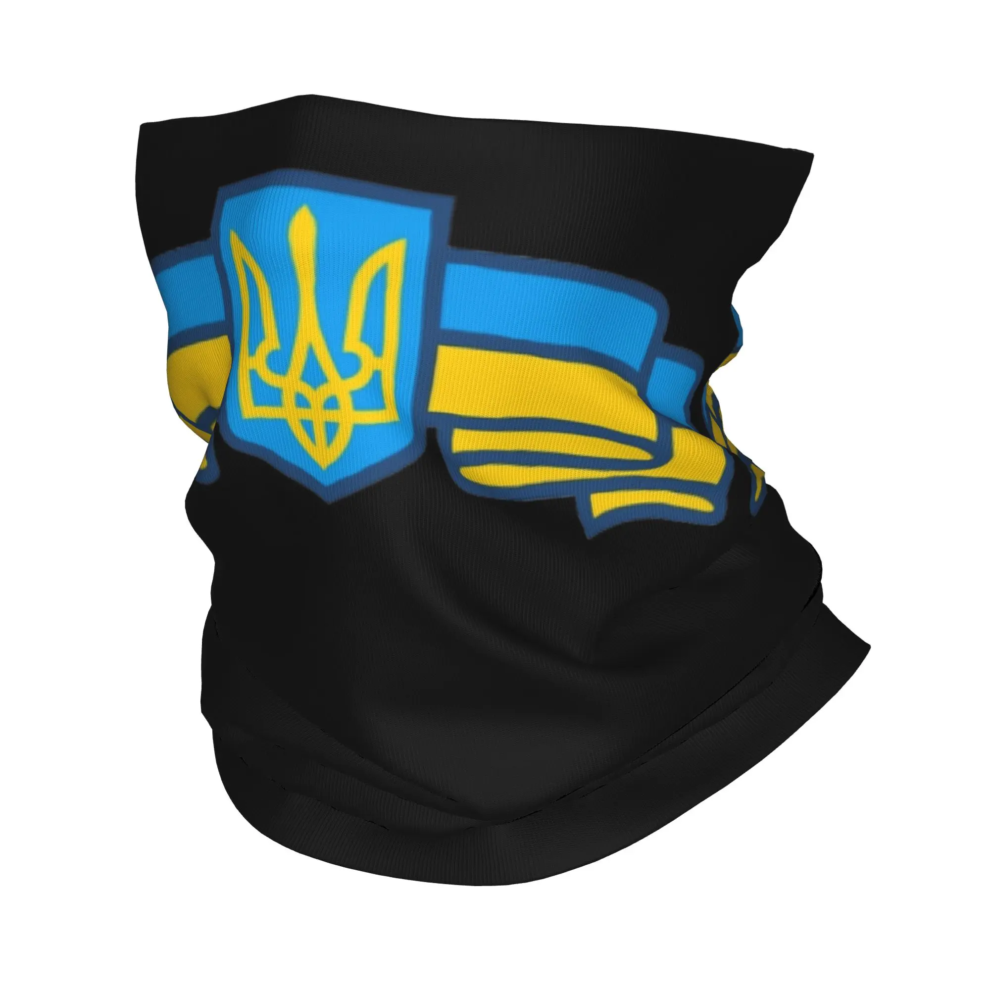 Ukraine Symbol Bandana Neck Gaiter Printed Ukrainian Flag Balaclavas Magic Scarf Running for Men Women Adult Windproof