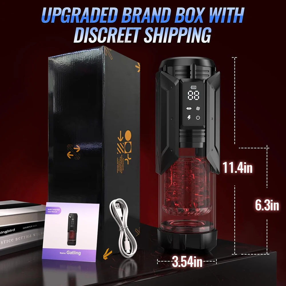 AI Sync Male Masturbator Stroker with 7 Sucking Thrusting Rotating & 7 Licking Modes, Adult Toys Pocket Pussy Mens Sex Toy - Image 6