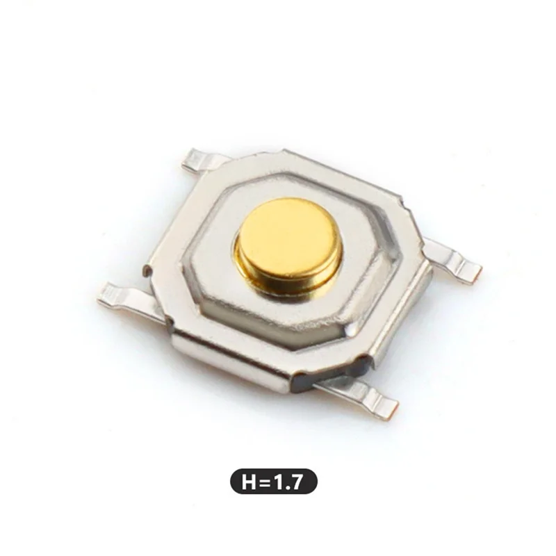 FFYY-SMD اللمس اللباقة زر التبديل الجزئي 4000 قطعة 4X4X1.5MM 4X4x1.5 مللي متر النحاس رئيس مفتاح 4 دبوس