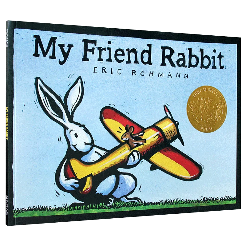 

My Friend Rabbit 2003-year, Children's books aged 3 4 5 6, English picture book, 9780312367527