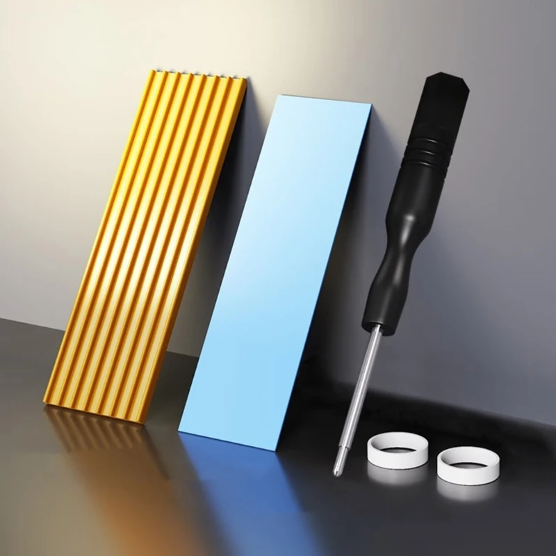 M.2 SSD NVMe Heat Sink M.2 2280 Hard Disk Copper Heatsink with Thermal Cooling HX5E