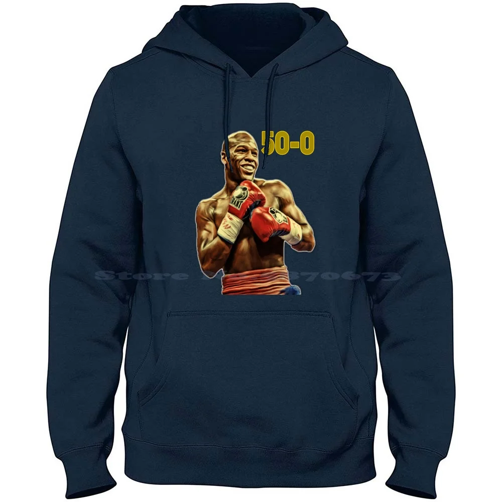 50-0 100% Cotton Hoodie T Shirt Gold 50 0 Boxing Undefeated Conor Mcgregor James