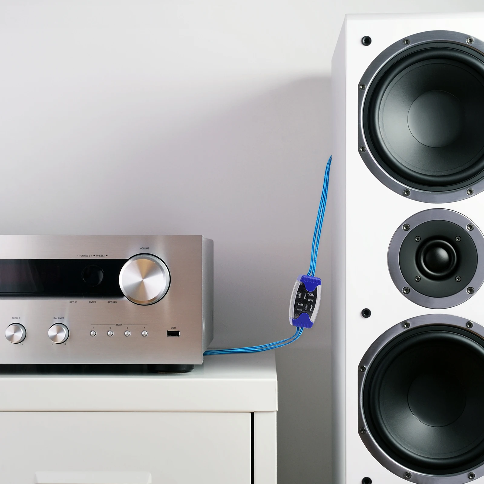 

4 Channel Audio Filter Noise Isolator Ground Loop Hum Sound Plugs Shield Ground Isolation Audio Cable Durability