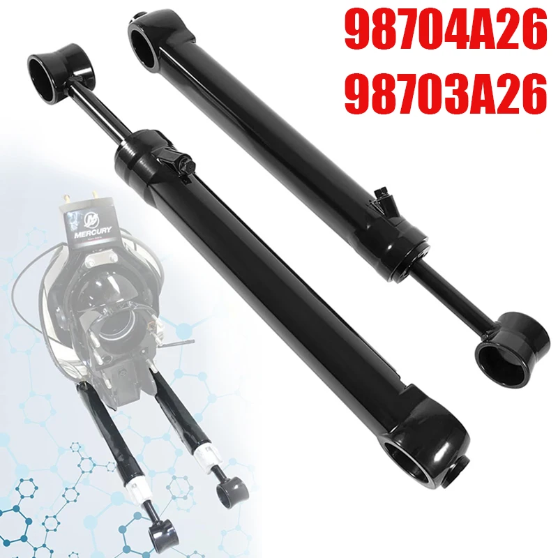 Power Trim, porta de cilindro Ram de inclinação e placa de popa para MerCruiser Mercury Bravo 1 2 3 X1 X2 X3 X4S XZ - 98704A26 e 98703A26-2 Pack
