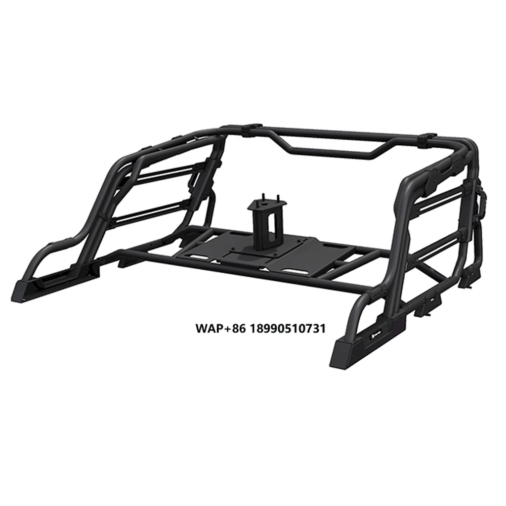 

Black Aluminum Alloy Roll Bar with Spare Tire Carrier Rear Bed Rack for jeep Gladiator JT 2020+ JT1026