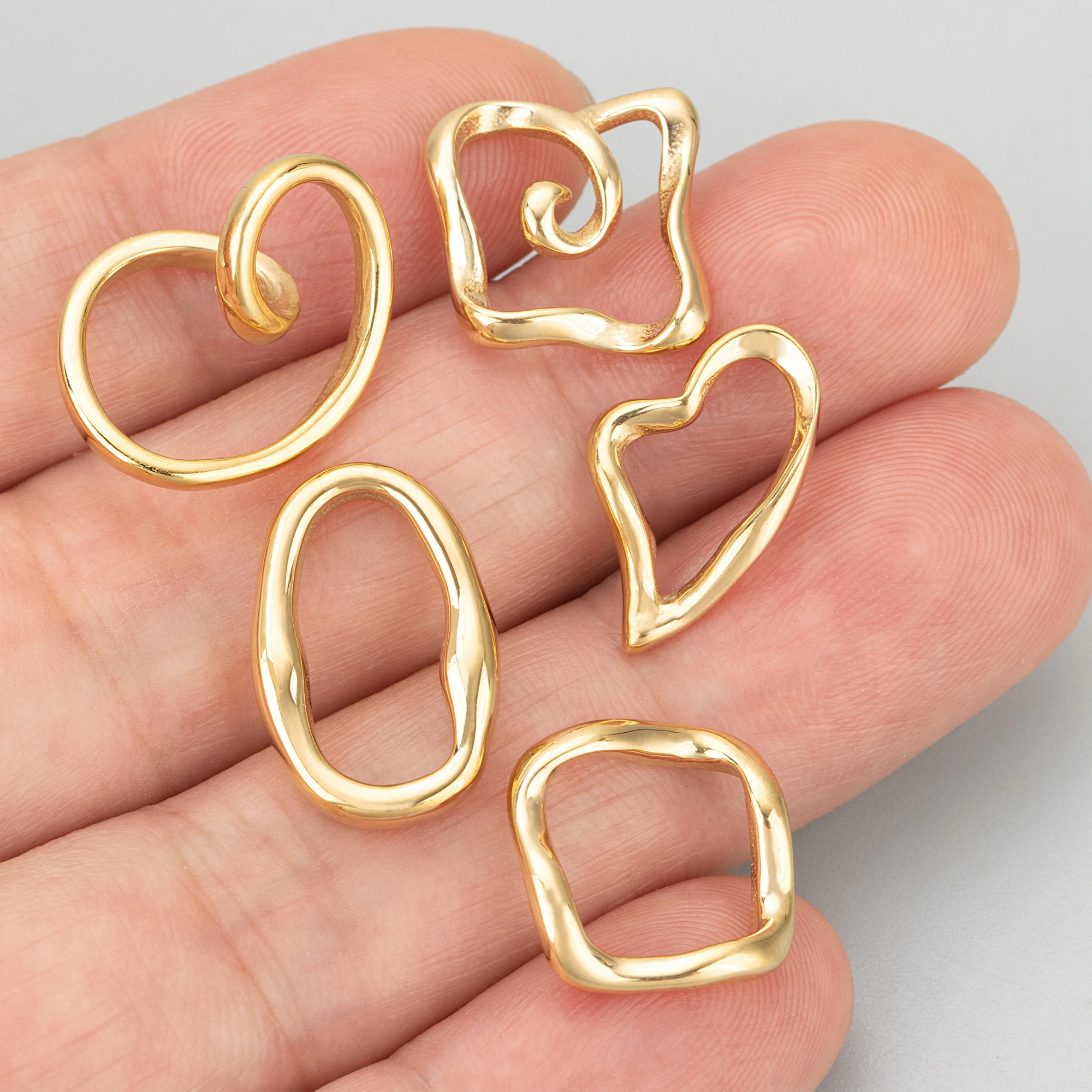 GUFEATHER MF08,jewelry accessories,316L stainless steel,nickel free,hand made,charms,jewelry making,diy pendants,4pcs/lot