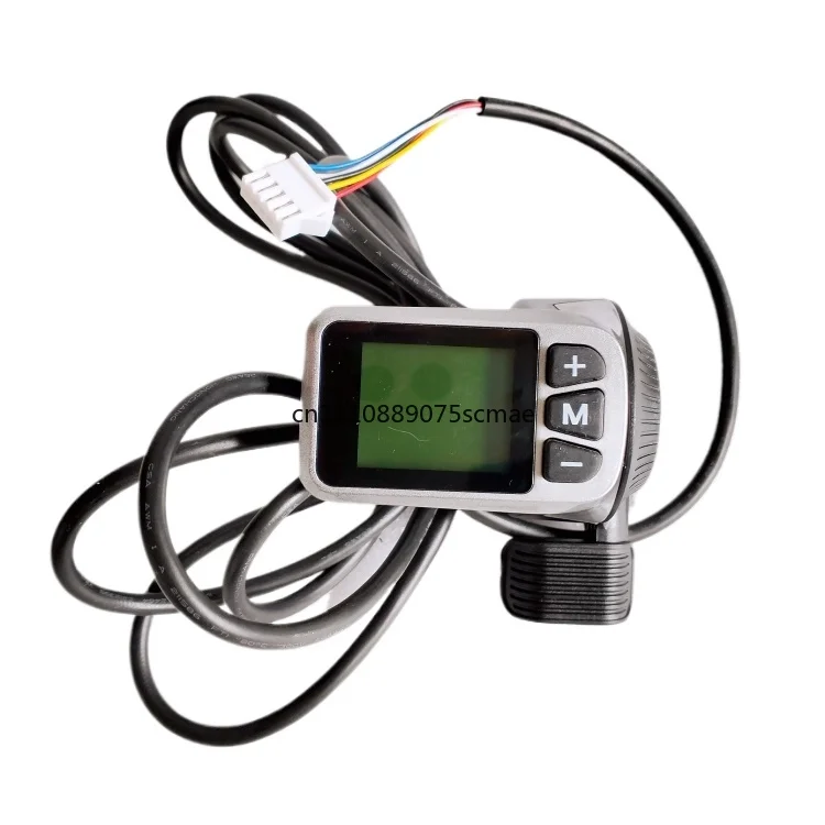 E-Bike Scooter LCD Thumb Throttle, 36V 48V Speed Control Accelerator with Power Switch