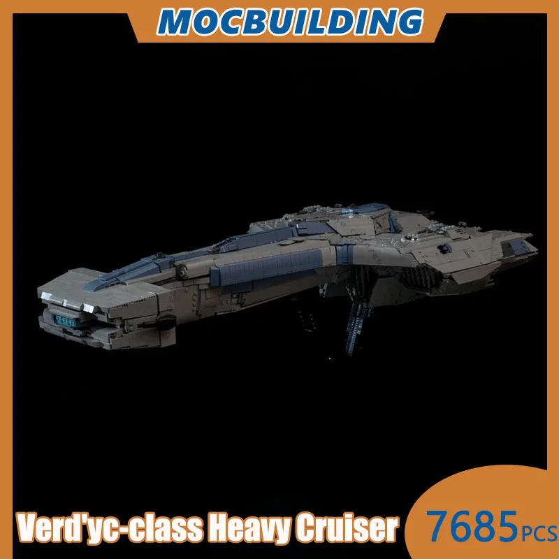 

﻿ Verd'yc-class Heavy Cruiser Model MOC Building Blocks DIY Assemble Bricks Space Collection Display Xmas Toys Gifts 7685PCS