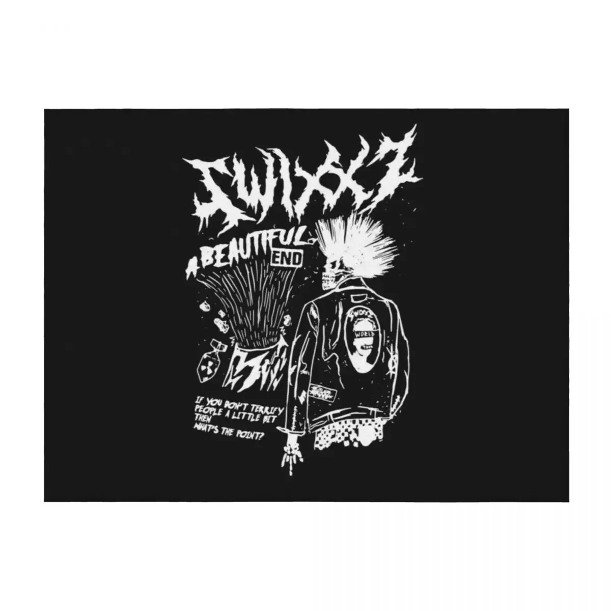 

Maggie Lindemann Merch Merchadise Throw Blanket Decorative Sofa Designers Bed Fashionable Shaggy Blankets