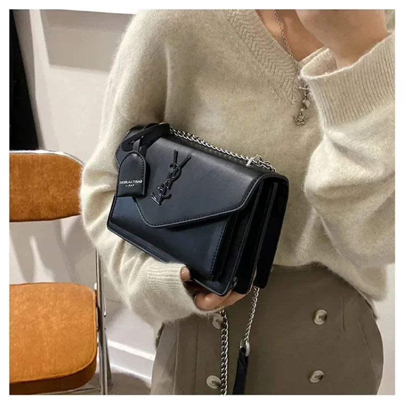 New C Trend Korean Edition Small Square Bag Design Sense Fashionable and Minimalist Chain Bag Women\'s Bag Quality Shoulder Bag