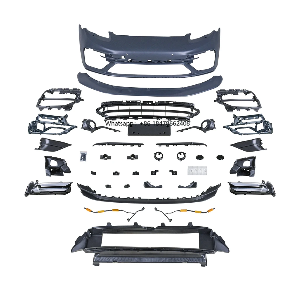 

KM Premium Performance Upgrade 971Turbo S Front Bumper with DRL for Panamera 970.1 High Quality Without Exchange Headlights