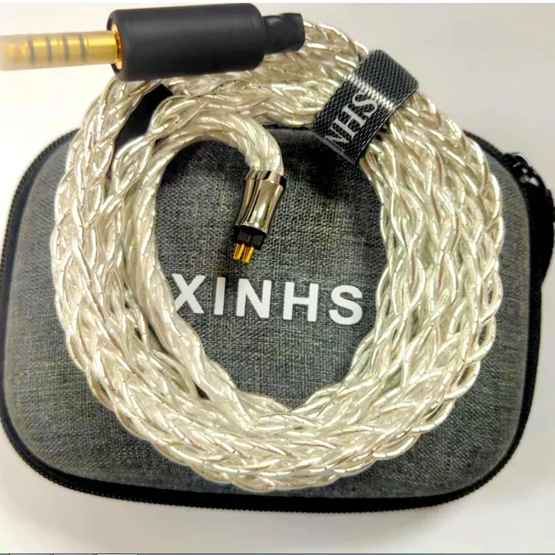 XINHS S06 8-strand high-purity silver plated palladium earphone upgrade cable