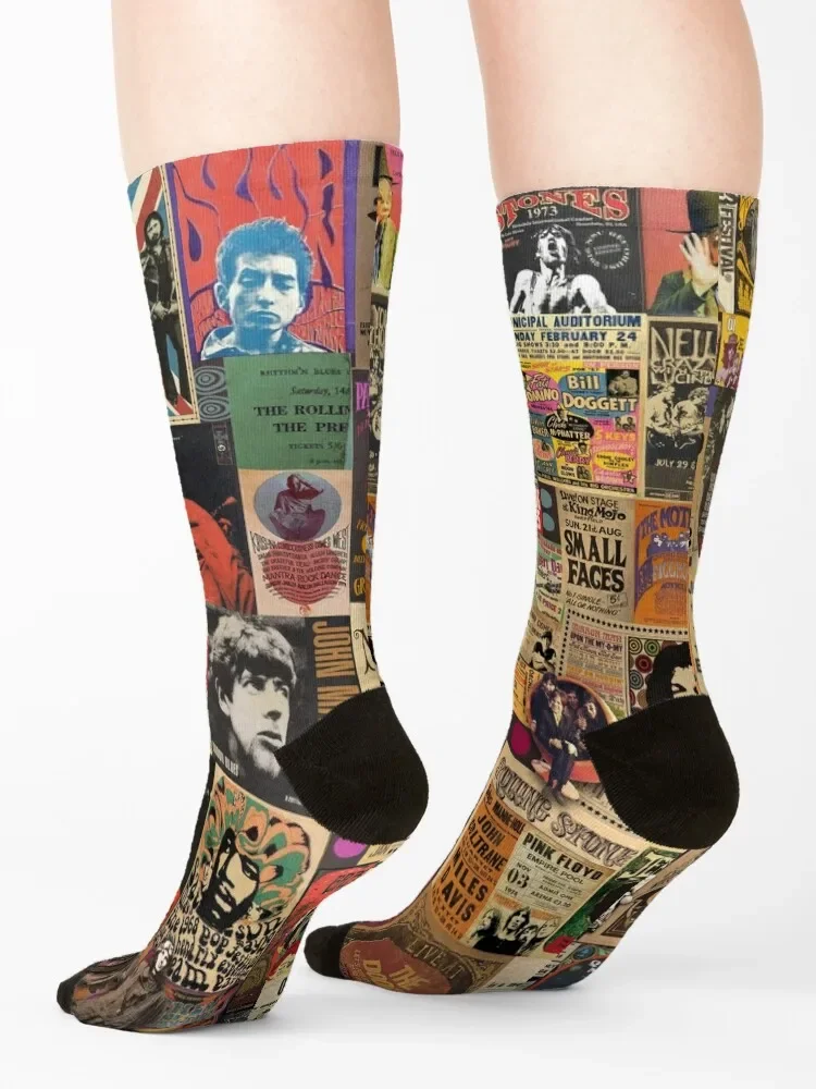 Rock n' roll stories Socks christmas gift hockey anti-slip sheer Women's Socks Men's