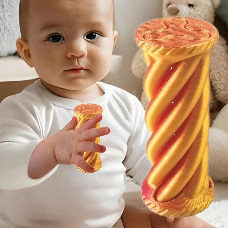 Spiral Fidget Toy 3D Printing Passthrough Crafts Portable Cylinder Sensory Educational Toy For Kids Adults Christmas Birthday