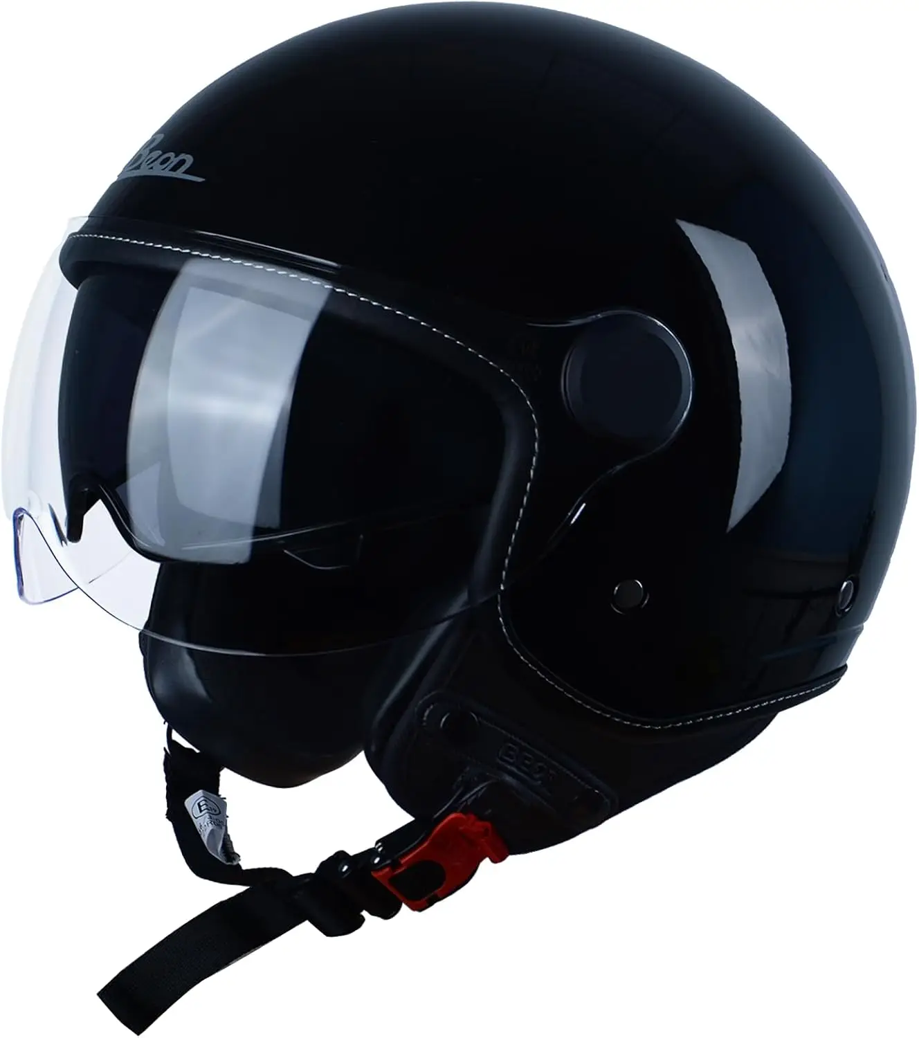 

Open Face Motorcycle Helmet for Adults, DOT Approved,3/4 Retro Vespa Helmet, Dual Visors Men's and Women's Motorbike Casco for M