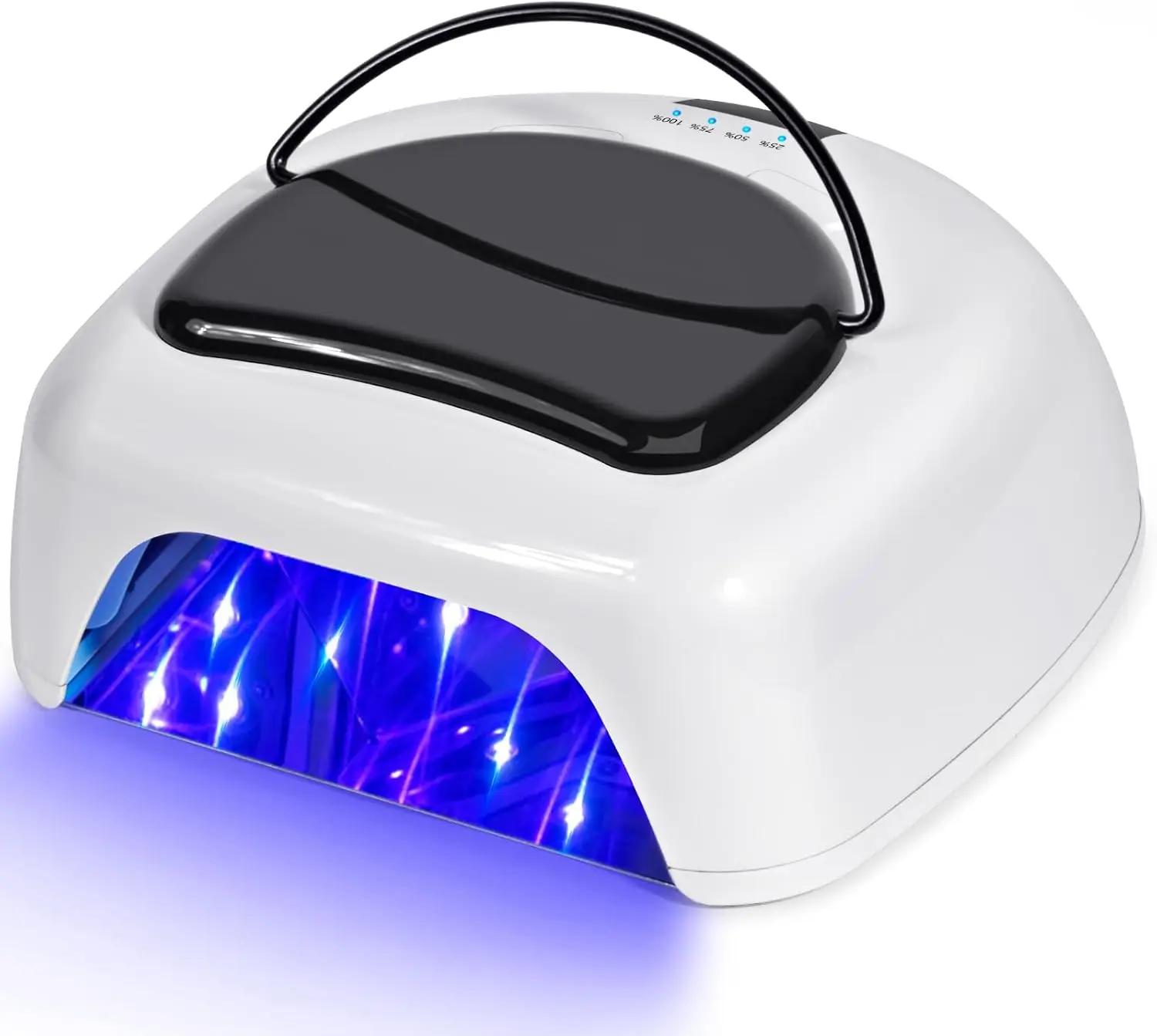 

96W UV LED Nail Lamp, Cordless Nail Dryer with 4 Timer Settings, Smart Sensor, Removable Base for Salon and Home