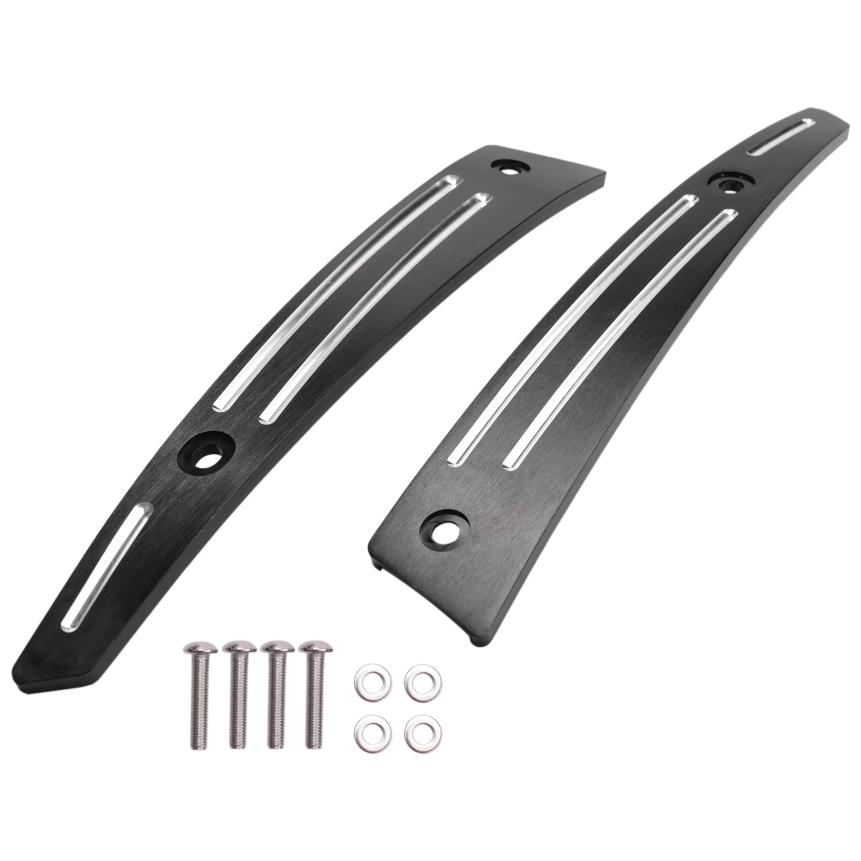 Superior-Black Split Windshield Side Trim For Touring Road Glide FLTR 2015-2020