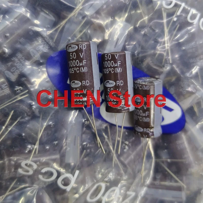 

50PCS/lot original SAMWHA RD 50V1000uF 12.5X25MM 105C 1000UF 50V electrolytic capacitor free shipping