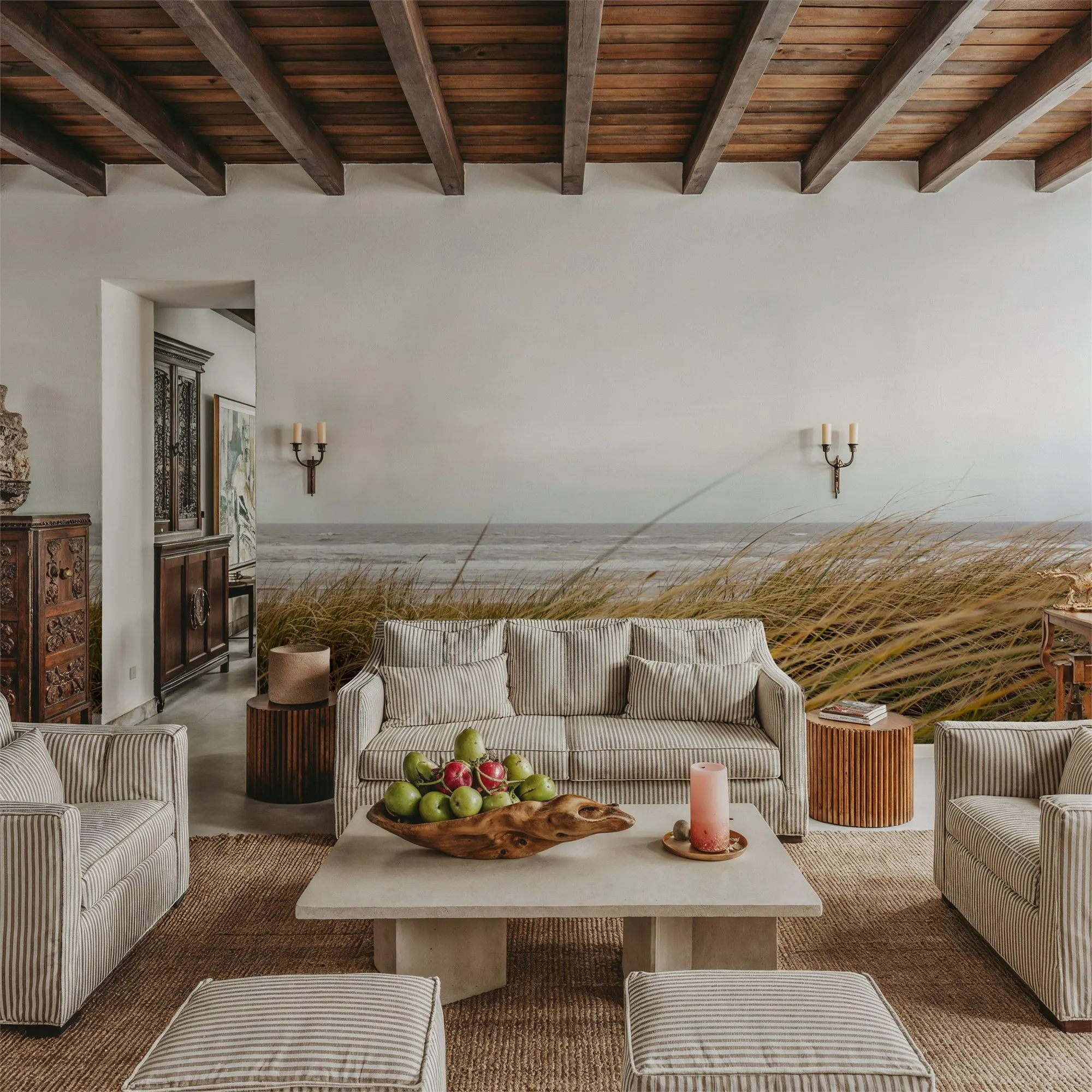 Fall Beach Made to Measure Mural Wallpaper for Bedroom