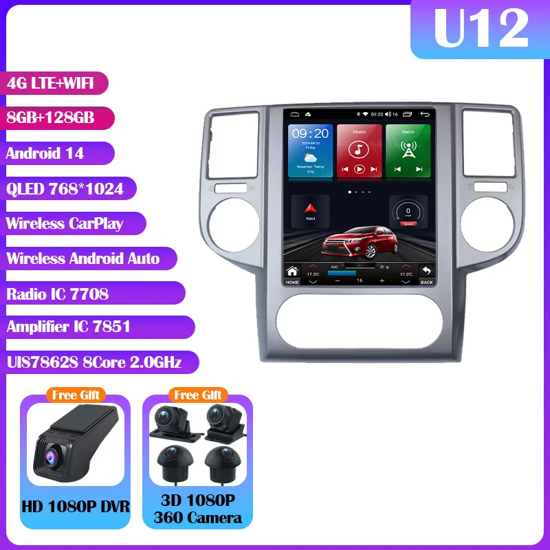 Android 14 Voor Nissan X-Trail 2003-2007 9.7 "7862 S Autoradio Multimedia Video Player Carplay Auto GPS Navi Geen 2din DVD HU Audio