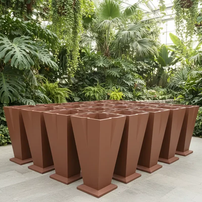 for Customization Flower Pots Planters Fiberglass Flower Pot Outdoor Planter Big Flower pot