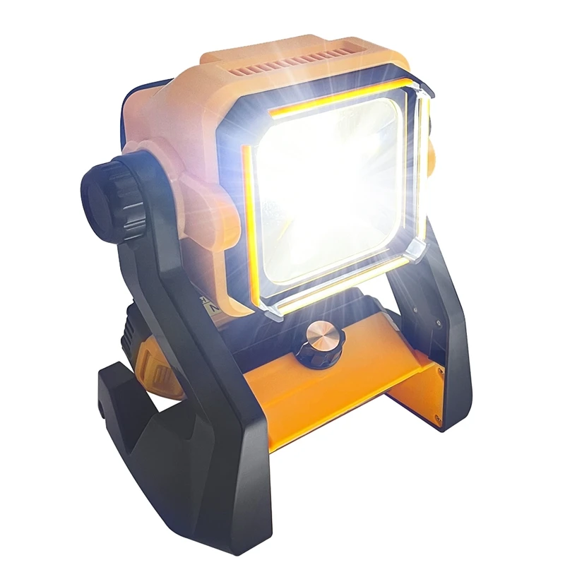 A81M New Dimmable LED Work Light Li- Battery Outdoor Spotlight Cordless Flood Light