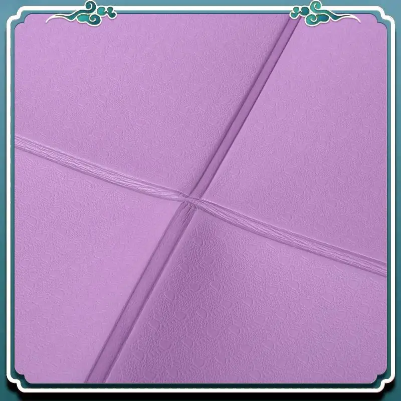 Reliable 2X Foldable Yoga Mat Folding Travel Fitness Exercise Mat Double Sided Non-Slip For Yoga Pilates & Floor Workouts Purple