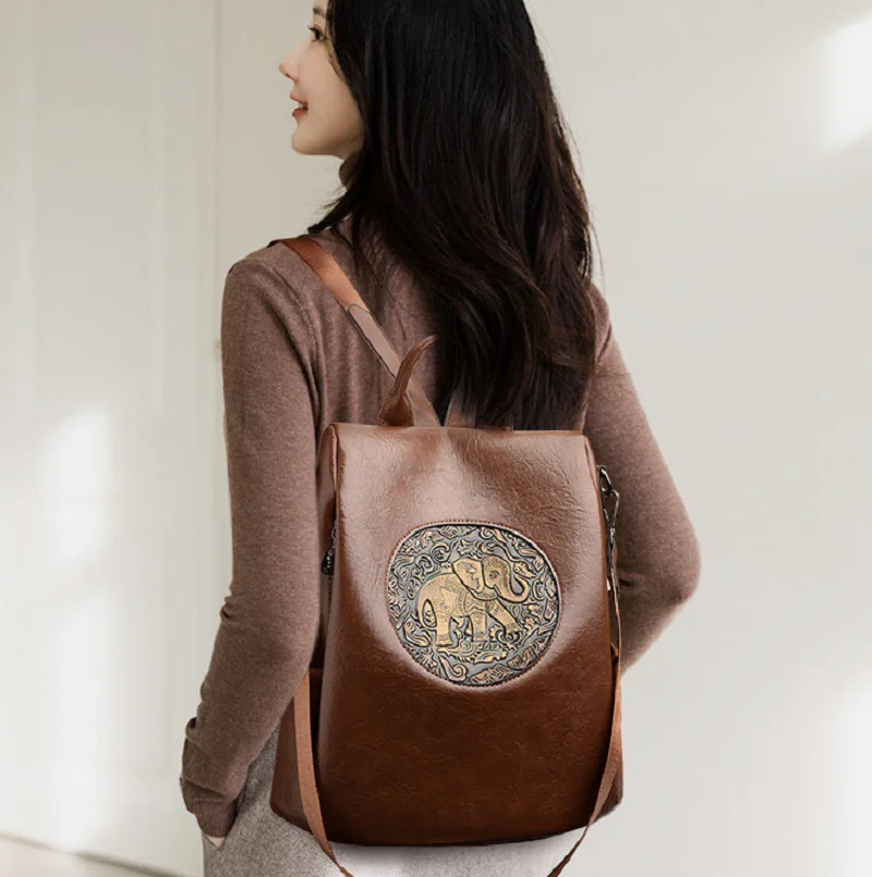 

Новые женские модные винтажные рюкзаки из мягкой кожи 2026 года: вместительные, с защитой от краж, для путешествий, на плечо, сумки-тоут, для ноутбуков, школьные ранцы