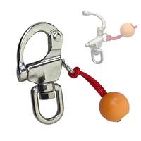 316SS Swivel Eye Snap Shackle for Diving Quick Release Bail Rigging Sailing Boat Marine Stainless Steel Clip for Kayak Dinghy