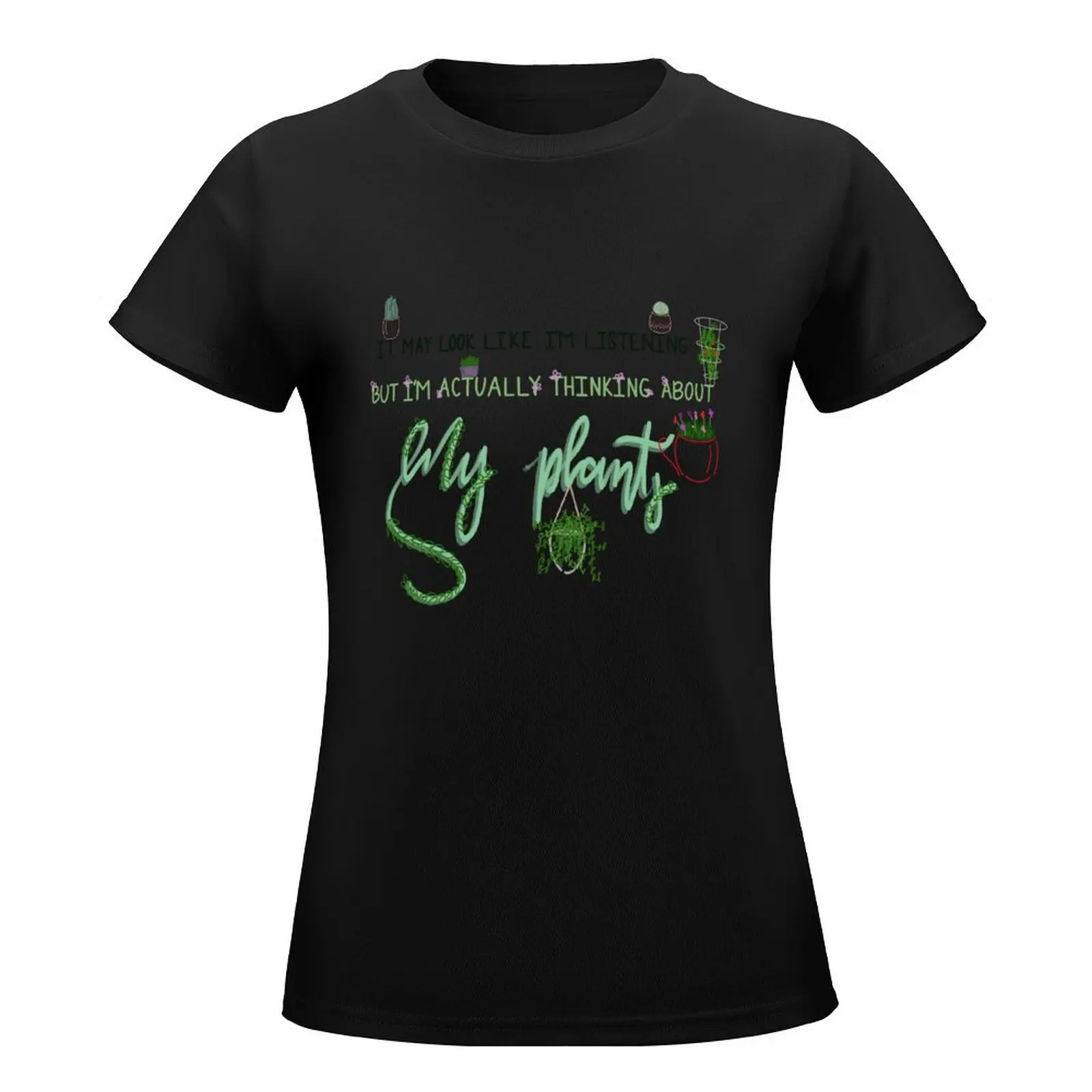 i love my plants more than you 3 T-Shirt cute clothes Female clothing tees Aesthetic clothing workout t shirts for Women