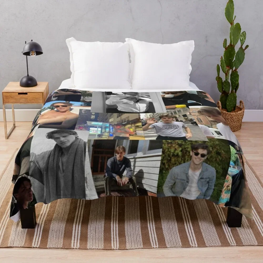 

Christopher Briney Pic collage Throw Blanket