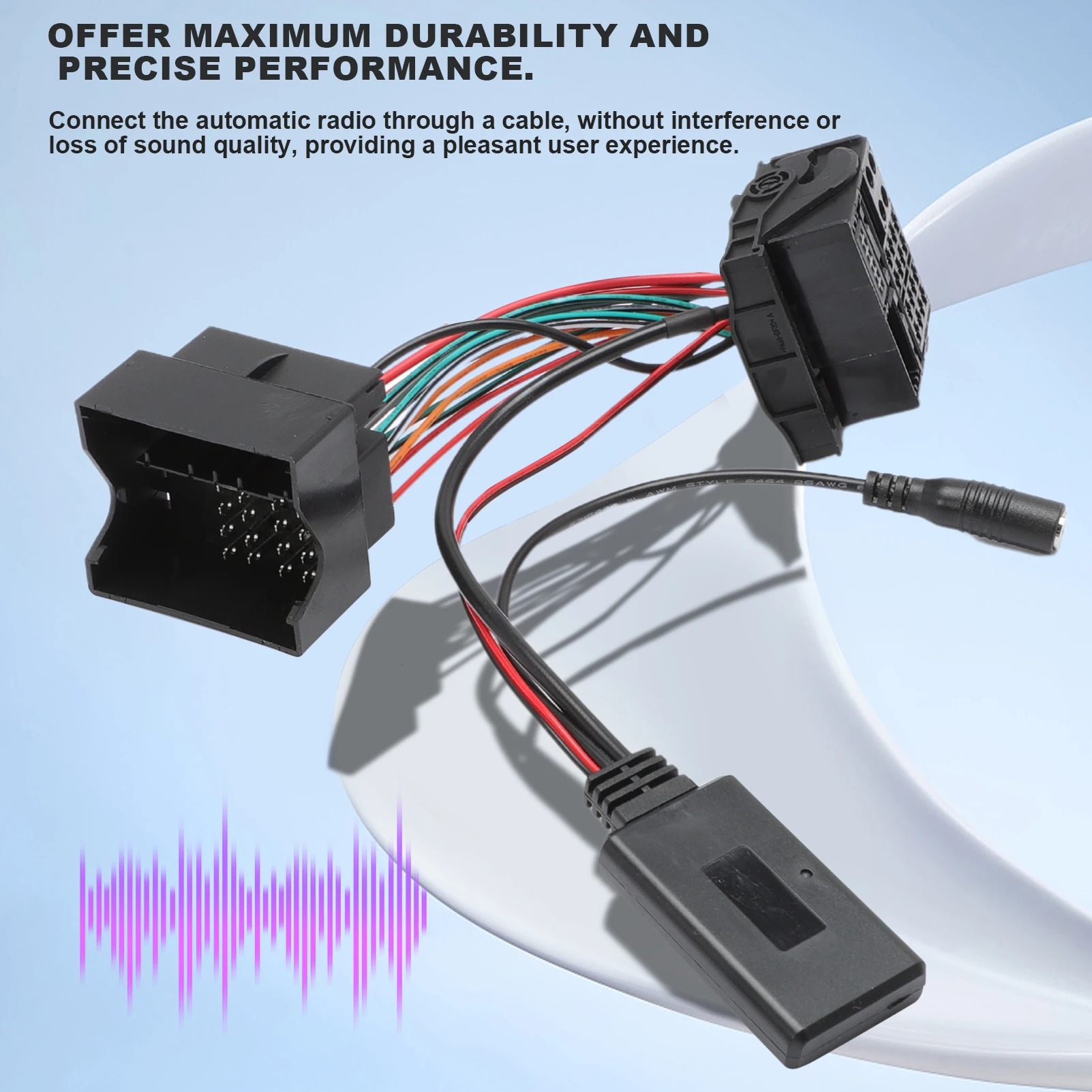 Aux Bluetooth 5.0 Audio Adapter with Microphone for Z4 E85 E86 X3 E83 Mini Cooper R50 S R53 JCW