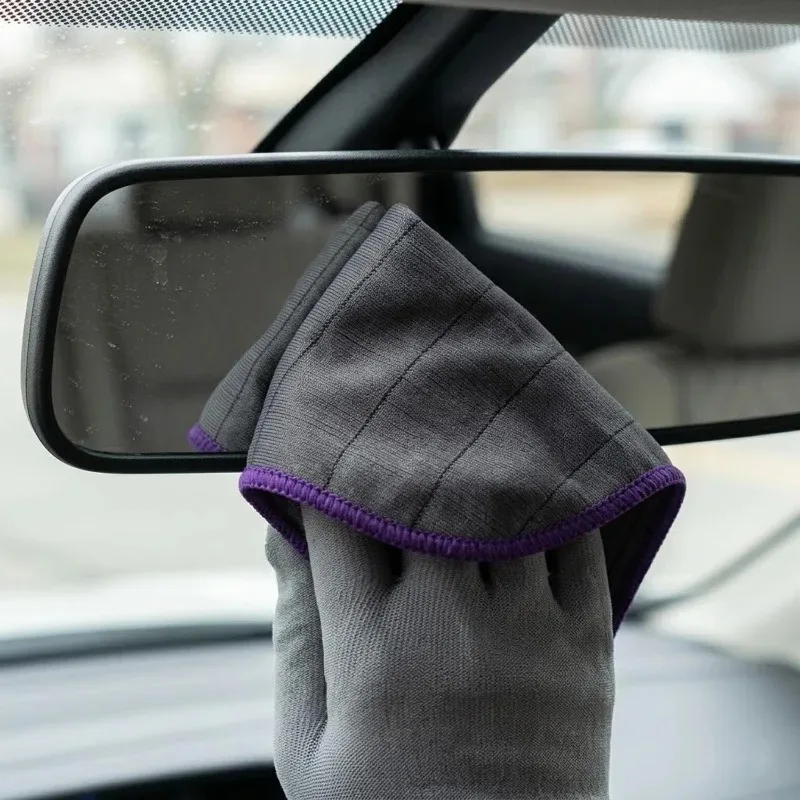 Car Microfiber Carbon Fiber Super Absorbent Wash Towel Lint Free Scratch Free Auto Detailing Cleaning Quick Dry Cloth 30.5x40cm