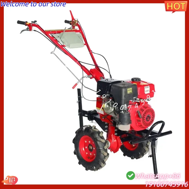2026 Second Hand LanSu Mini Power Tiller Cultivator 4 Stroke Engine CE Certified High Productivity Gearbox 1 Year Warranty
