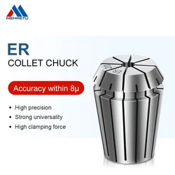 MEHRETU ER11 16 20 25 32 High Precision Collet ER Collet Chuck Accurancy 0.008mm Spring Collet Clamping Range 0.5-10mm 1/4 1/8