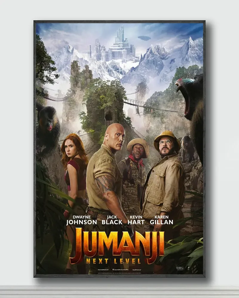 NJ250 Jumanji The Next Level Movie 3 Silk Posters and Prints wall art Art Poster Home Decor