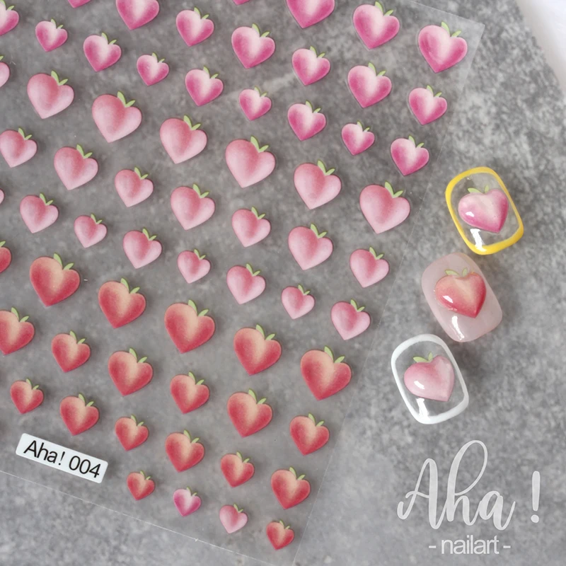 

Peach Nail Art Sticker/Lemon fruit DIY TipTransfer Sticker/Cocktail nail transfers Sticker/Pink UV gel polish manicure Stencil