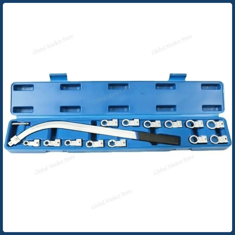 

15-piece set of adjustable wrenches for car engine belts, assembly, idler pulley tensioning special auto repair tools