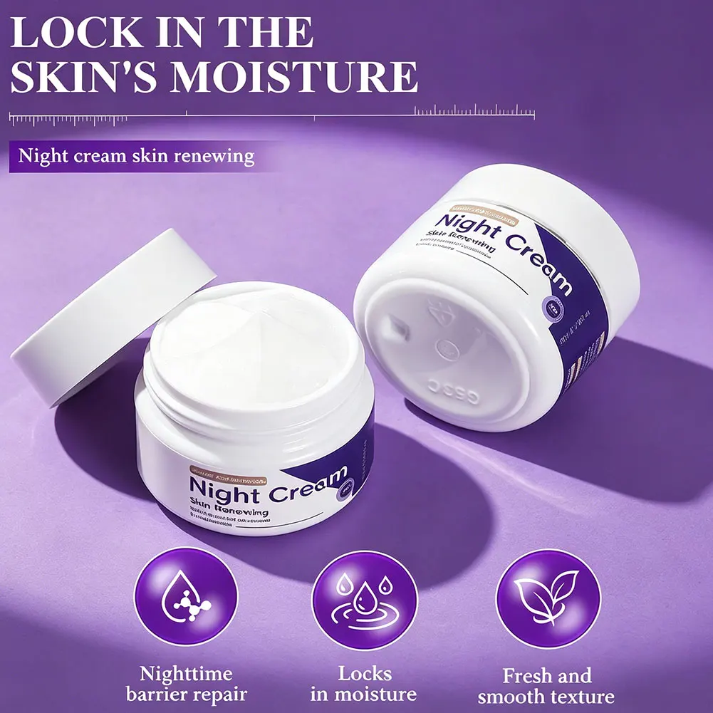 50g Nourishing Night Cream Long-Lasting Moisturizing, Firming Skin, Light & Non-Greasy, Easy To Absorb, Night Skin Care