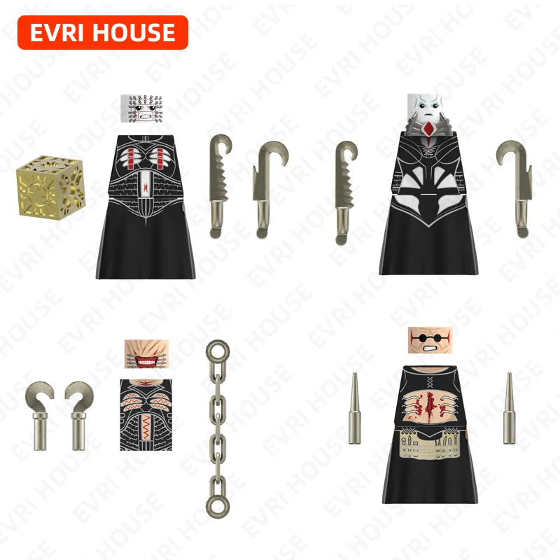 Фильм ужасов «Восставший из ада», мини-фигурки, кирпичи, строительные блоки, куклы, аксессуары, игрушки для детей FT20-23