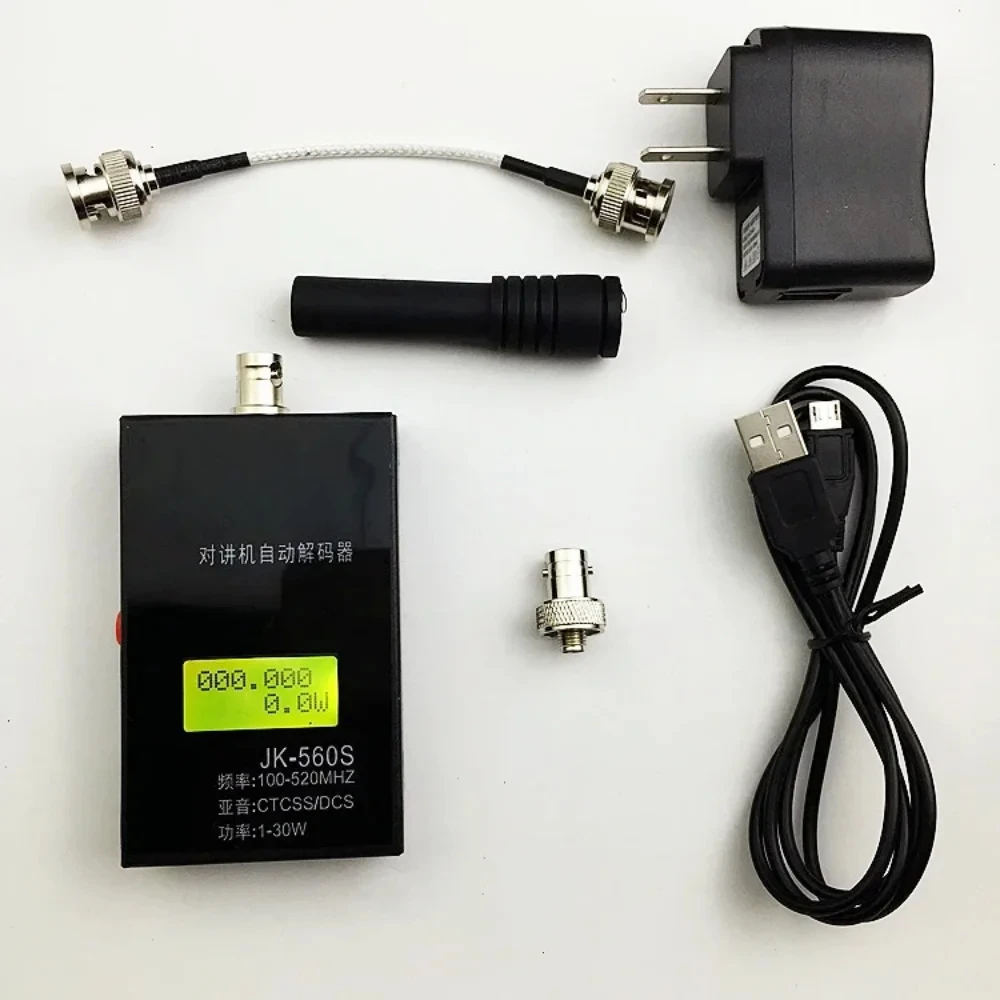 JK-560S Frequency Counter Detector Reader 1-30W 100-520mHz CTCSS/DCS Meter 560S Power Measurement Transmission Connector