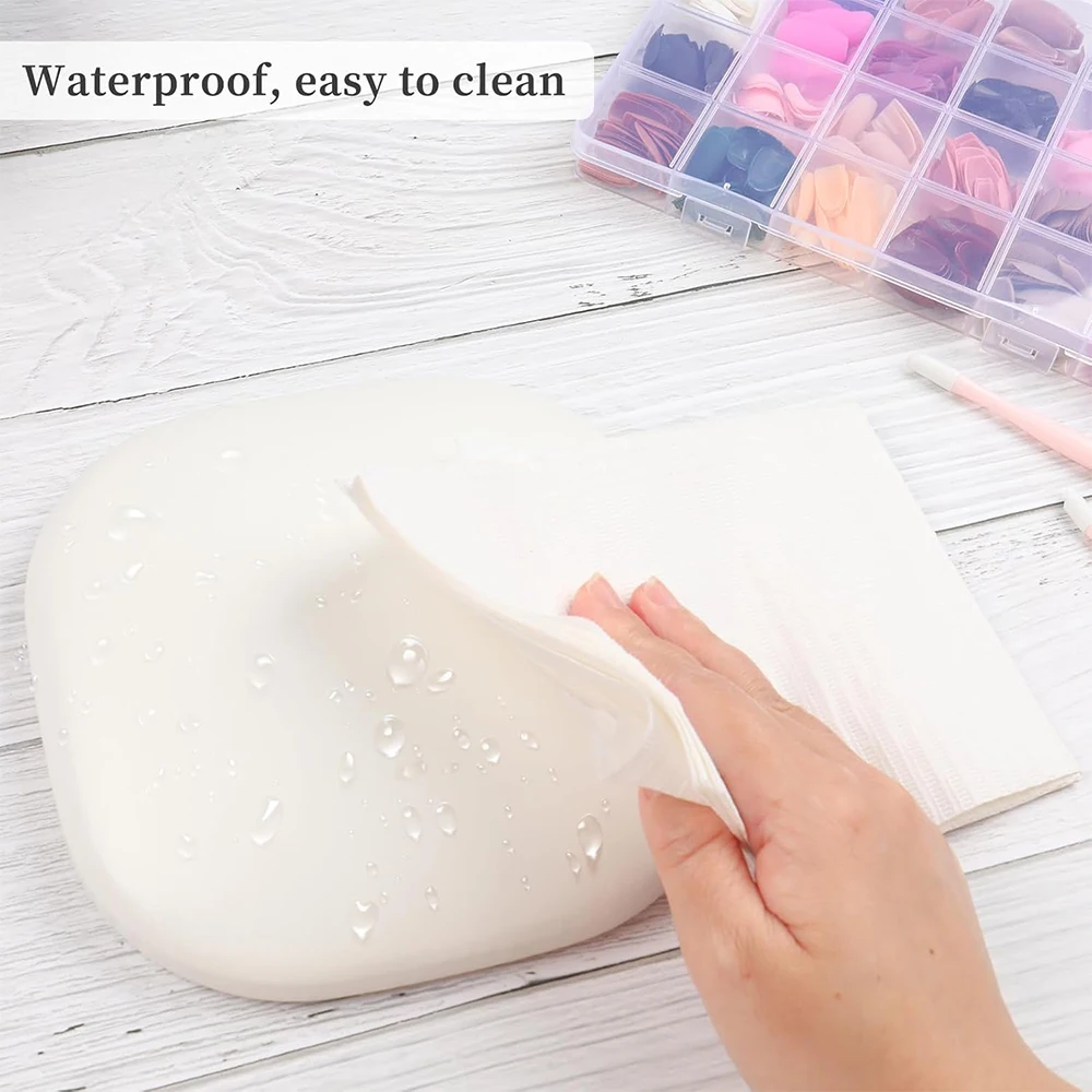 Nail Elbow Pillow Rest Nail Arm Hand Pillow Non Slip Square Shape Nail Elbow Pad Elbow Rest Pad Manicure Rest Cushion Hand Rests