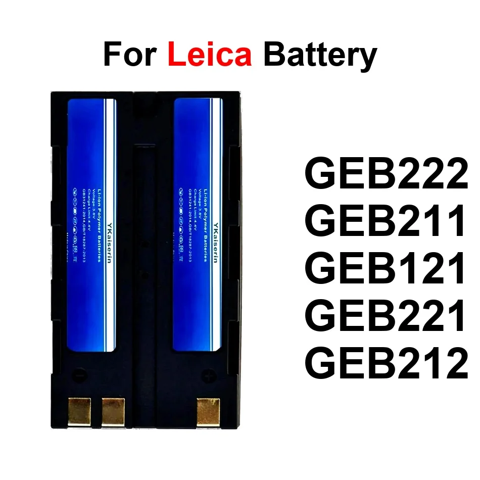 

Battery Safe GEB221 GEB222 GEB121 5000-7500Mah For Leica ATX1200 GEB211 GEB212 Tps Total Station Gps