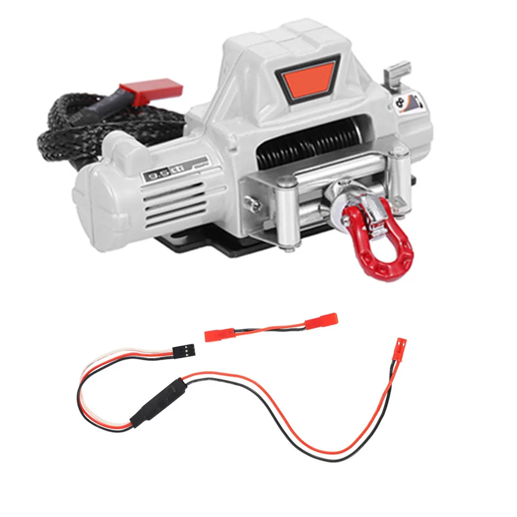 YSIDO RCカー用ウィンチ リモートコントロールシミュレーションウィンチ 1/10 RCクローラーカー Axial SCX10 90046 TRX4 TRX6 Gen8 Redcat アップグレードパーツ用