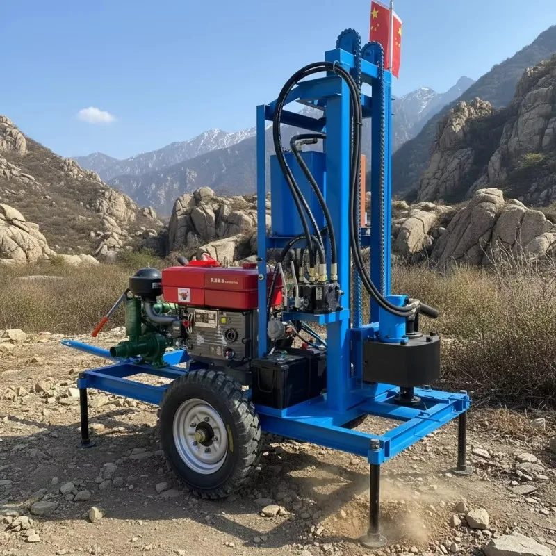 Customized Water Well Drilling Rigs Well Drill Rig Crawler 200 Meters Hydraulic Rotary Water Well Drilling Rig