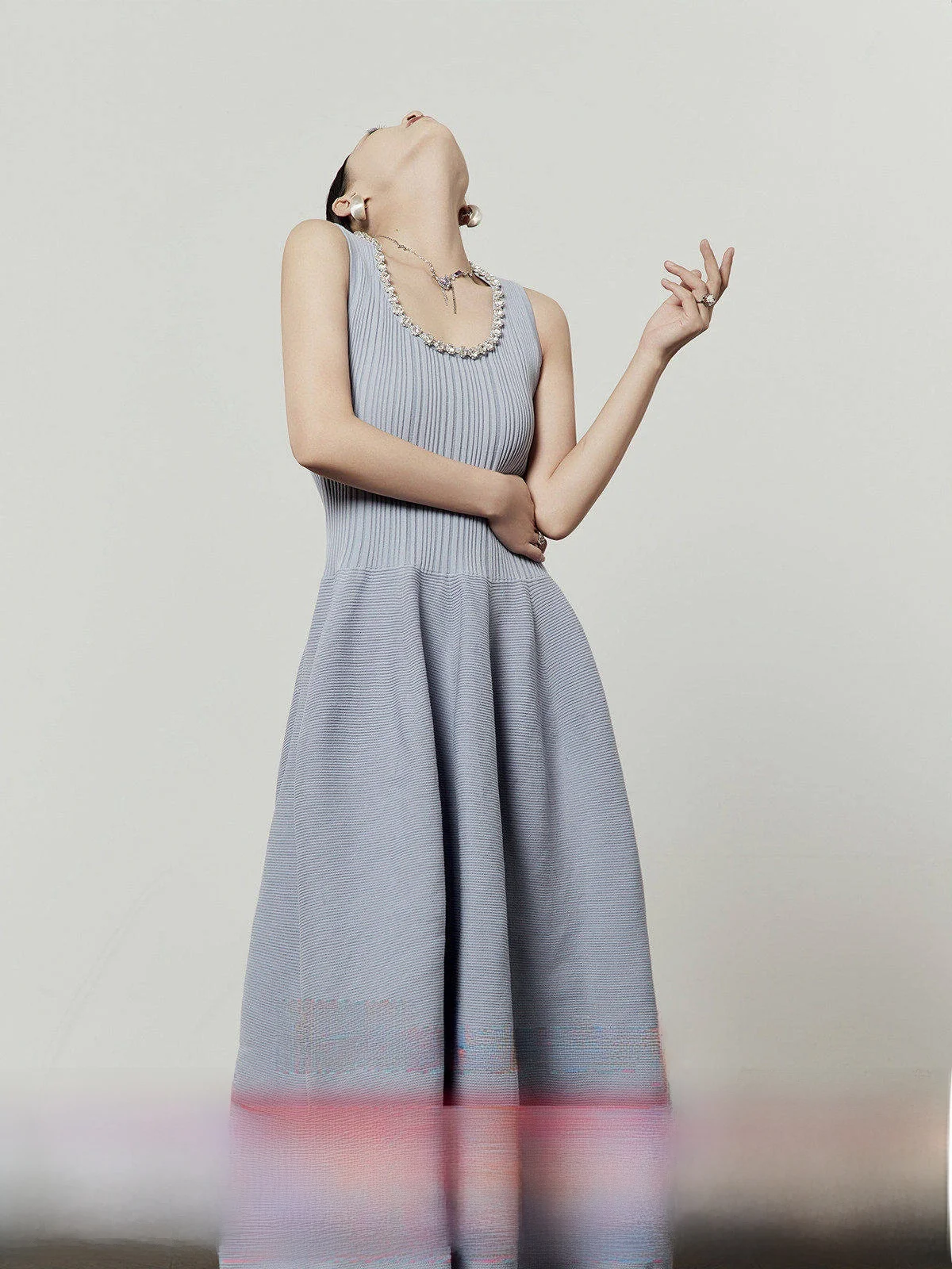 

Light Purple Ele Draped Svel Women's Dr Diamond Embellied Neline A-Line Knitted Gown Ci Commute Ready