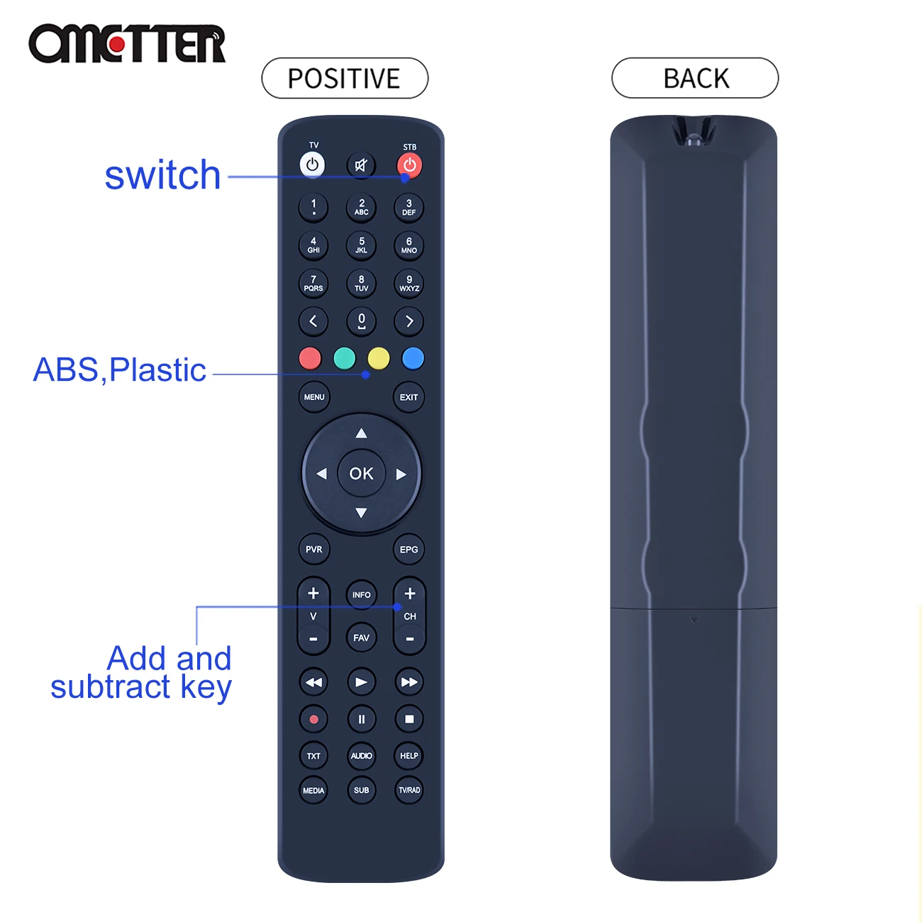 New Remote Control for Pilot AB CryptoBox CR 600HD 652HD 650HD 700HD 750 Hd mini