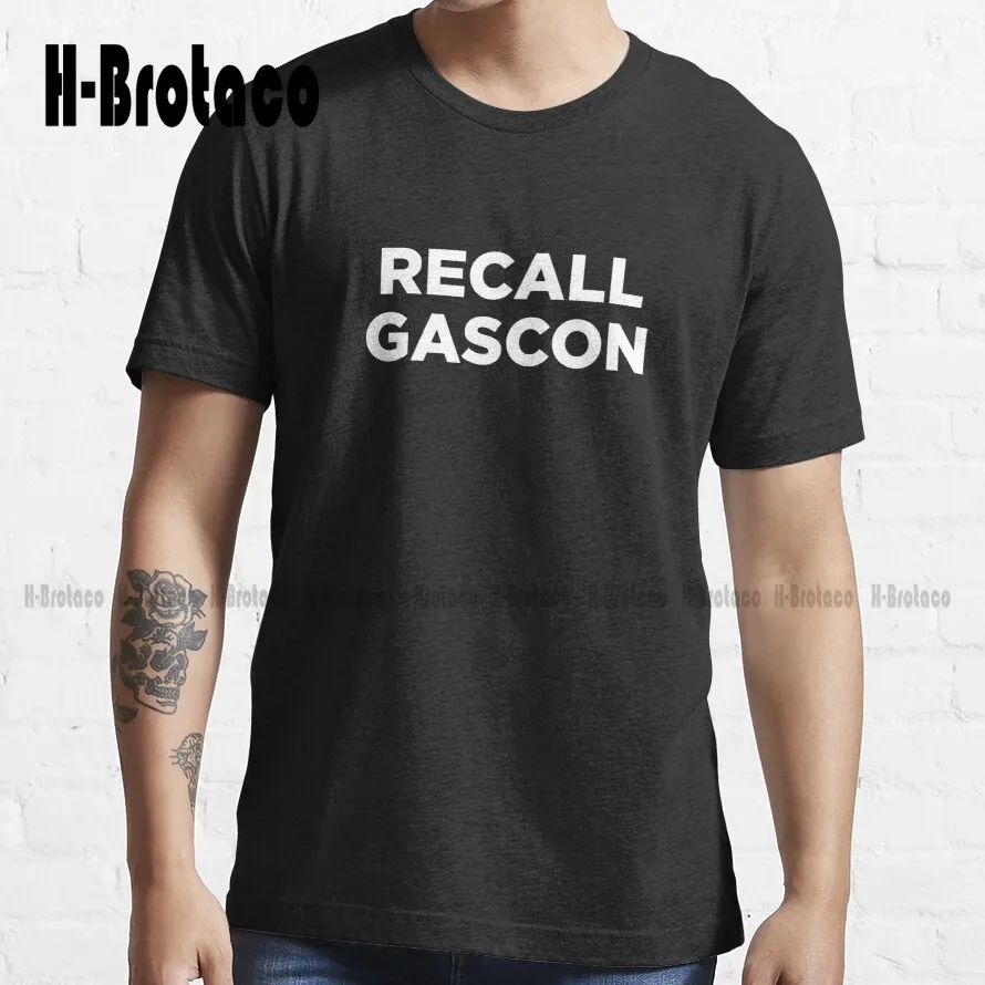 Recall George Gascon Woke Progressive Los Angeles Da Trending T-Shirt Custom Aldult Teen Unisex Digital Printing Tee Shirts