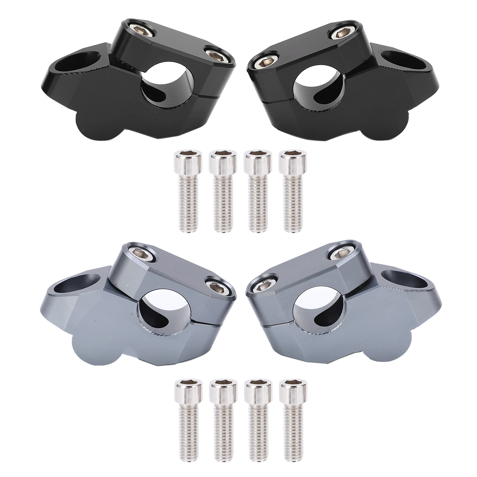 1 paio di supporti per manubrio moto da 22 mm per motocross, accessori universali per la modifica